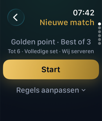 Eén vraag per scherm, je regels onthouden.